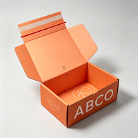 Boîtes d'expédition noires en carton ondulé kraft recyclé avec fermeture éclair et logo personnalisé, auto-adhésives, pour maquillage et jouets
