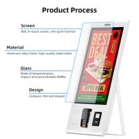 Elegante Kiosco de Autopago para Estacionamiento con Android de 21.5 Pulgadas, Cámara de 5MP, Reconocimiento Facial, Escaneo de QR/Código de Barras/NFC, SDK Habilitado, para Interiores