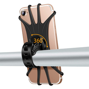 Support de téléphone portable en silicone rotatif 360, antidérapant, antichoc, pour vélo, guidon de moto - Product Image 4
