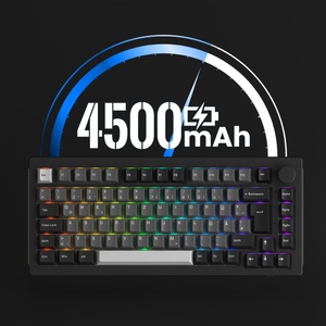 5075B PLUS ใหม่คีย์บอร์ดแม่เหล็<span class=keywords><strong>ก</strong></span>ไร้สาย3โหมด75% ISO layout hot-swap RGB USB-C พลาสติ<span class=keywords><strong>ก</strong></span>ที่ตั้งโปรแกรมได้ - Product Image 2