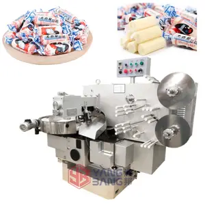 YB-600S macchina imballatrice del cuscino di flusso di caramelle dure morbide a doppia torsione con avvolgimento orizzontale completamente automatico