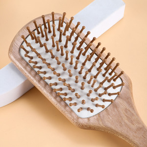 Nuevo cepillo de pelo de madera con diseño de cojín rectangular y mango largo para uso doméstico - Product Image 2