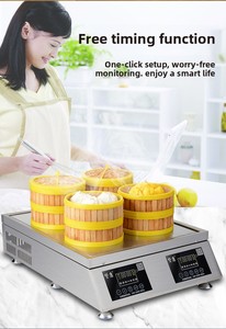 Horno de Vapor Eléctrico Inteligente de 6000/8000W con Control Instantáneo, 1 Año de Garantía, Horno de Vapor Comercial de Sobremesa para Panecillos al Vapor - Product Image 4