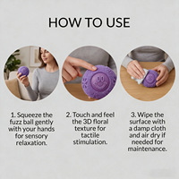 Jouet en peluche fleur souriante Needoh transfrontalier, boule moelleuse à presser, jouet anti-stress, balle anti-stress
