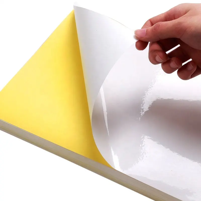 Adesivo di carta A4 vinile lucido per stampabile adesivo fotografico vinile esterno entrambi i lati impermeabile stampante a getto d'inchiostro etichetta