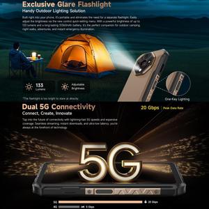 Ulefone เกราะ X16 <span class=keywords><strong>Pro</strong></span> โทรศัพท์8GB + 256GB ของแท้, โทรศัพท์มือถือทนทานมองเห็นกลางคืน6.56นิ้ว Android 15 MediaTek dimensity OCTA Core ภาษาอังกฤษ - Product Image 6