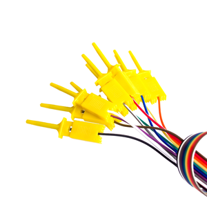 Gancho de prueba de giro macho hembra de línea DuPont de Color 20cm 30cm abrazadera de línea de prueba 10 juegos para analizador lógico usbee AX DX Saleae - Product Image 5