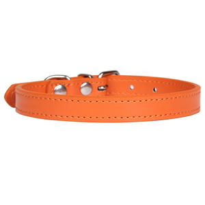 <span class=keywords><strong>Collar</strong></span> Personalizado de Cuero PU y Nailon con Patrón Liso al Por Mayor de Estilo Clásico para Perros, Gatos y Animales Pequeños de Exportación - Product Image 4