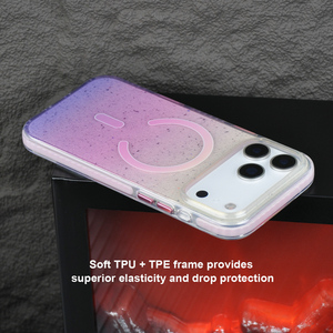 Étui de téléphone magnétique préféré des femmes avec un design scintillant en procédé IMD |   Matériaux écologiques PC+TPU+TPE |   Commande en gros personnalisable de petite taille - Product Image 6