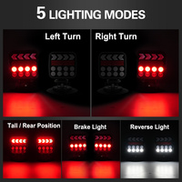 Feux de signalisation de freinage à LED magnétiques réglables rechargeables 12V 24V pour camions, bateaux, véhicules de loisirs, caravanes