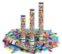 Canon à Confettis Colorés Écologique pour Fête d'Anniversaire, Mariage, Événement, Célébration – Sûr, Sans Feu, Facile à Nettoyer – Fournitures de Fête