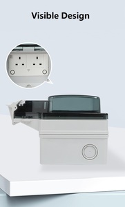 Thông minh Wifi thời tiết 16A Twin tường Ổ cắm IP66 EU de PL Wifi vườn Ổ cắm ổ cắm với mưa Bìa <span class=keywords><strong>Box</strong></span> cho hệ thống nhà thông minh - Product Image 3