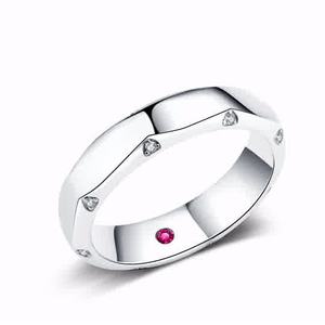 แหวนแต่งงานสุดหรูสีเงินสเตอร์ลิง14K ประดับเพชรธรรมชาติสำหรับงานหมั้นแหวนแต่งงานแบบคลาสสิก - Product Image 2