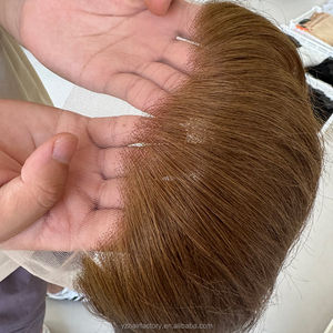 ท็อปเปอร์ผมแท้ยุโรปแบบ HD Lace Silk Base ขนาด 13*2 ความหนาแน่น 130%  สำหรับผู้หญิงผมบาง  ปกปิดหนังศีรษะอย่างแนบเนียน  สามารถฟอกปมผมได้ - Product Image 5