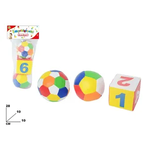 Cubes d'activités I Morbigiochi 10 cm, jouet éducatif doux pour apprendre les chiffres aux enfants - Product Image 2
