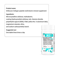 Comprimés pressés de collagène et de multivitamines TK, améliore la densité osseuse, 60 comprimés, fibres alimentaires
