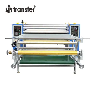 1.7m Multi-function Mini Sublimation Transfer Textile Roll Fabric Rotary Printing Drum Calender Roller Heat Press Machine