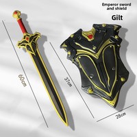 Nouvel ensemble de jouets de costume de guerrier royal en mousse PU légère et sûre, vente en gros d'usine 2026, avec épée et bouclier d'empereur de 23,6 pouces