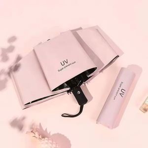 Wholesale 8K Strong Uv Fold <b>Windproof</b> Promo Business Gift 3 Folding Custom <b>Umbrella</b> With Logo - Product Image 5