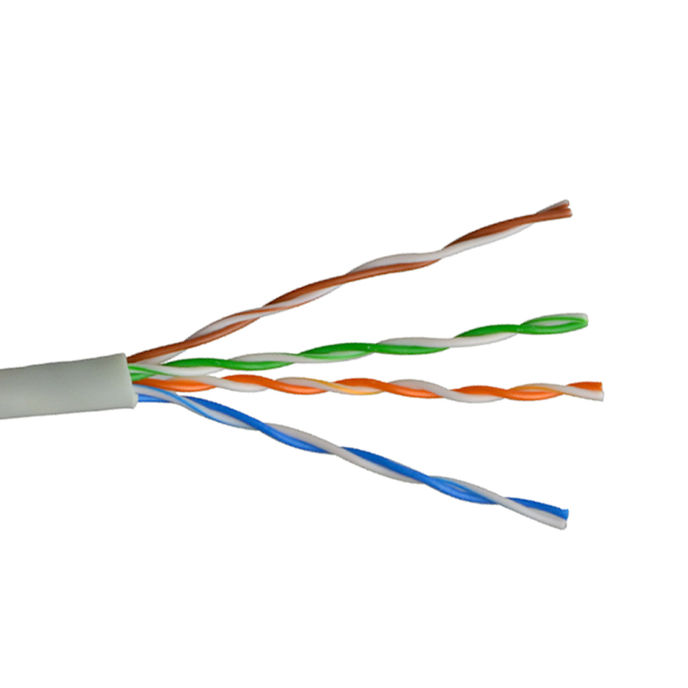 CAT5e 1000FT UTP однотонный кабель 24AWG белый Ethernet LAN массовый провод CAT5 RJ45 2 упаковки