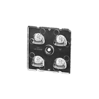 HONJU Lentille optique TIR LED anti-UV IP65, moulage par injection PC, garantie 3 ans, pour éclairage extérieur et projecteur mural