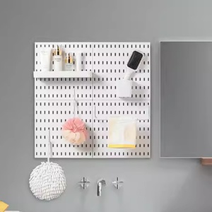 Customized Size Clear Acrylic Silk-Screen Printed Pegboard <b>Wall</b> Panels <b>Wall</b> Organizer Mounting <b>Display</b> Board for Home Office Use - Product Image 5