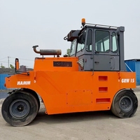 Compacteur d'occasion Meilleur prix Compacteur Hamm GRW15 Rouleau compresseur d'occasion Pneu 10 tonnes Rouleau usagé en stock