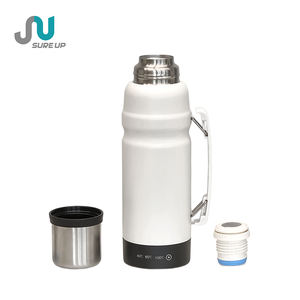 E-termos ketel elektrik portabel, Termos Stainless Steel dinding ganda untuk berpergian dengan 3 pengaturan kontrol suhu - Product Image 2