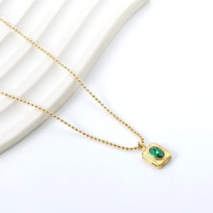 Collares con Colgante de Zirconia en Acero Inoxidable Chapado en Oro de 18k de Alta Calidad, Joyería de Moda, Collares con Dijes para Mujer - Product Image 3