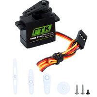 Servomoteur numérique sans noyau PTK 7465 Plus MG 9g, couple élevé 180° 1/8 HV 7,5 kg, engrenage métallique, pour voiture RC, robot, télécommande