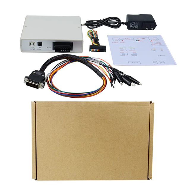 Power Box for JTAG Works for ECU Programmer J2534 Device Box for ECU FLASH with Full Adapters