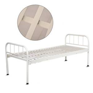 Snow Hospital Bed Stainless Steel <b>Frame</b> With Mattress For Elderly Care Adults - Product Image 4