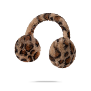 <span class=keywords><strong>Cache</strong></span>-oreilles d'hiver pour femmes élégants et mignons à imprimé léopard doux en fausse <span class=keywords><strong>fourrure</strong></span> avec doublure en peluche confortable - Product Image 1