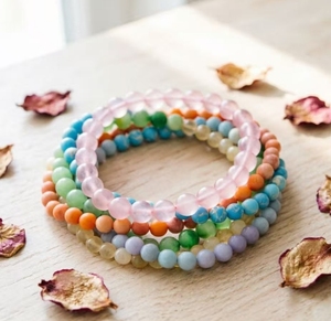 Collana di Perle in Pietra Naturale 8-10mm, Collana di Perle Rotonde Colorate, <span class=keywords><strong>Gioielli</strong></span> in Acciaio Inossidabile PVD, Regalo per Donne - Product Image 4