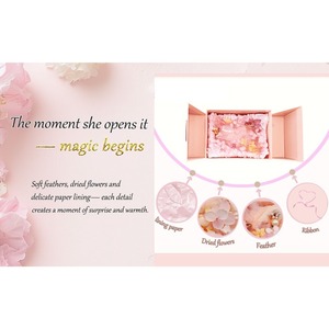 Reusable closed magnetic gift <b>box</b>, suitable for birthdays, <b>weddings</b>, and bridesmaid proposals. Romantic gifts can be customized - Product Image 5