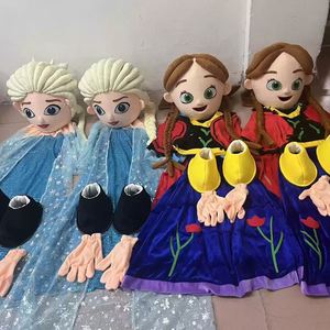 Bambole in <span class=keywords><strong>Costume</strong></span> da cartone animato-statuette congelate oggetti <span class=keywords><strong>di</strong></span> scena e abiti per bambole Elsa e Anna principessa costumi Anime - Product Image 5