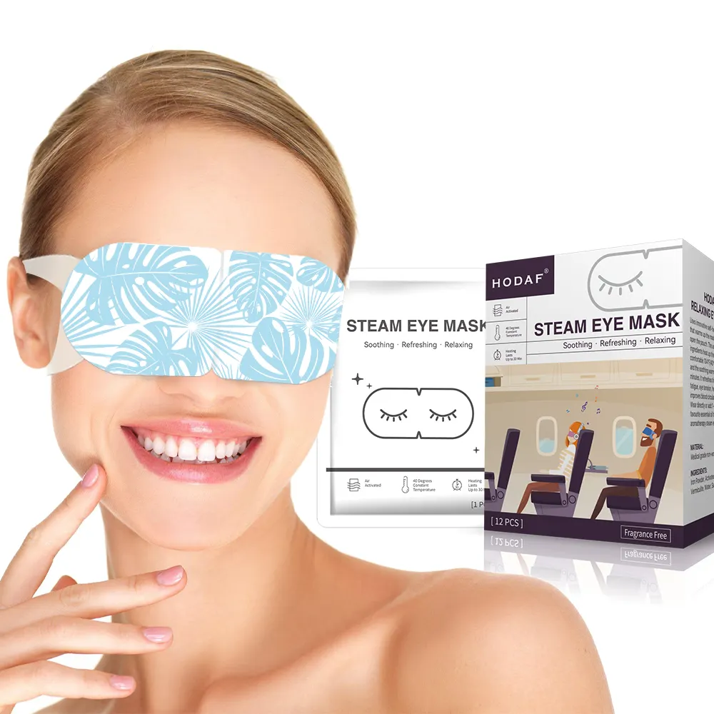 2024 sıcak satış yenilikçi ürünler ücretsiz örnekleri Anti göz hatları Relax göz kas kendini ısıtma sıcak Spa buhar göz maskesi