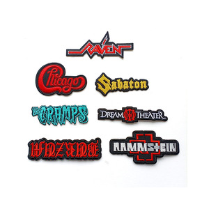 대량 록롤 도매 3D 맞춤 자수 패치 자수 라벨 의류용 바느질 또는 다리미 부착 패치 - Product Image 2