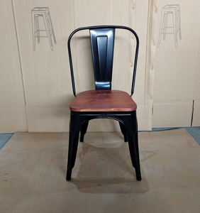 Sillas Modernas para Restaurantes Comerciales, Colores Personalizados, Acabado <span class=keywords><strong>Mate</strong></span>, Metal, Hierro, <span class=keywords><strong>Tolix</strong></span>, Apilables, Sillas de Comedor - Product Image 3