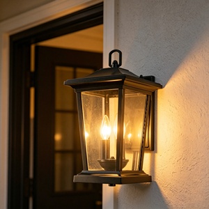 Factory Wholesale Courtyard Villa Balcony <b>Corridor</b> Lighting Aluminum Glass Ceiling <b>Light</b> Waterproof LED Pendant - Product Image 4