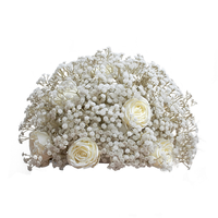 Boule florale de rose souffle de bébé artificielle fausse fleur d'ivoire pour les arrangements de scène de mariage décor de salle d'exposition de table