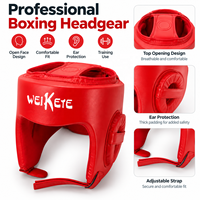 Protège-tête de boxe personnalisé avec logo, ouvert, pour MMA, Muay Thai, Kickboxing, Sparring, Entraînement, Vente en gros, OEM, ODM