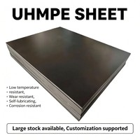 Feuille de plastique UHMWPE à faible friction, taille personnalisée, usinage CNC, liner pliable, haute résistance aux chocs, protection contre l'usure, usage industriel