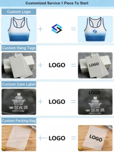 Nouveau haut de sport une pièce en nylon respirant, à maintien élevé, froncé, anti-choc pour la course et le fitness, avec dos élégant - Product Image 6