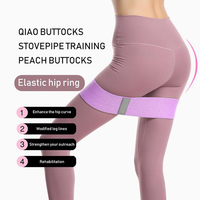 Bandes de Résistance Premium en Tissu Élastique Tricoté de Haute Qualité pour Pilates, Yoga et Entraînement de Force – Ensemble de Cercles de Hanche pour Exercices