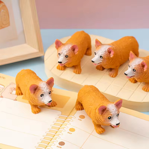 Juguetes Blandos de TPR con Forma de Perro Corgi, Certificados EN71, Sensoriales, Educativos, Antiestrés, Deformables, para Aliviar el Estrés - Product Image 3