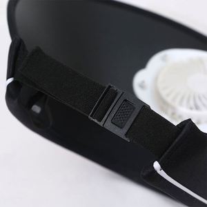 Sombrero de Paja de Ala Ancha con Ventilador Solar USB para Mujer, Protección UV, Velocidad de Ventilación Ajustable, Hebilla Elástica, Deportivo - Product Image 4