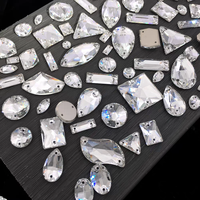 Batu Rhinestone Resin Putih Jahit Tangan 3D Ramah Lingkungan untuk DIY Menjahit Pakaian, Perhiasan, dan Pernikahan