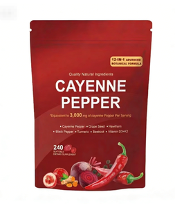 Sıcak Satışlar Kızıl Biber Pancar Berberin 240 Kapsül Takviyesi Yetişkinler İçin Bacak Damarlarını, Kalp, Kan Damarlarını ve Bağışıklığı Destekler - Product Image 1