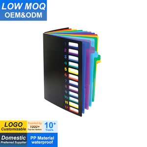 Cartella Espandibile con 24 Tasche Trasparenti e 12 Linguette Colorate, Formato Lettera, Contiene 300 Fogli, Organizzatore per Documenti - Product Image 1